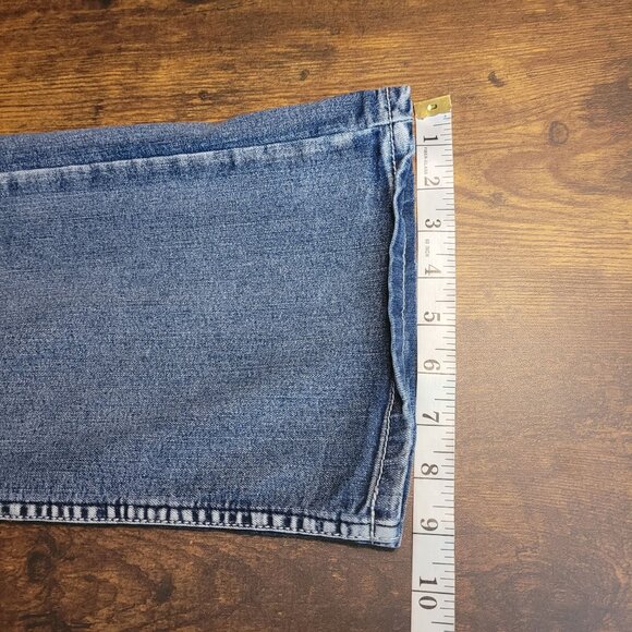 Flypaper Blue Jeans Mens 30x30 Bootcut Medium Light Wash Stretch Denim - Picture 10 of 10